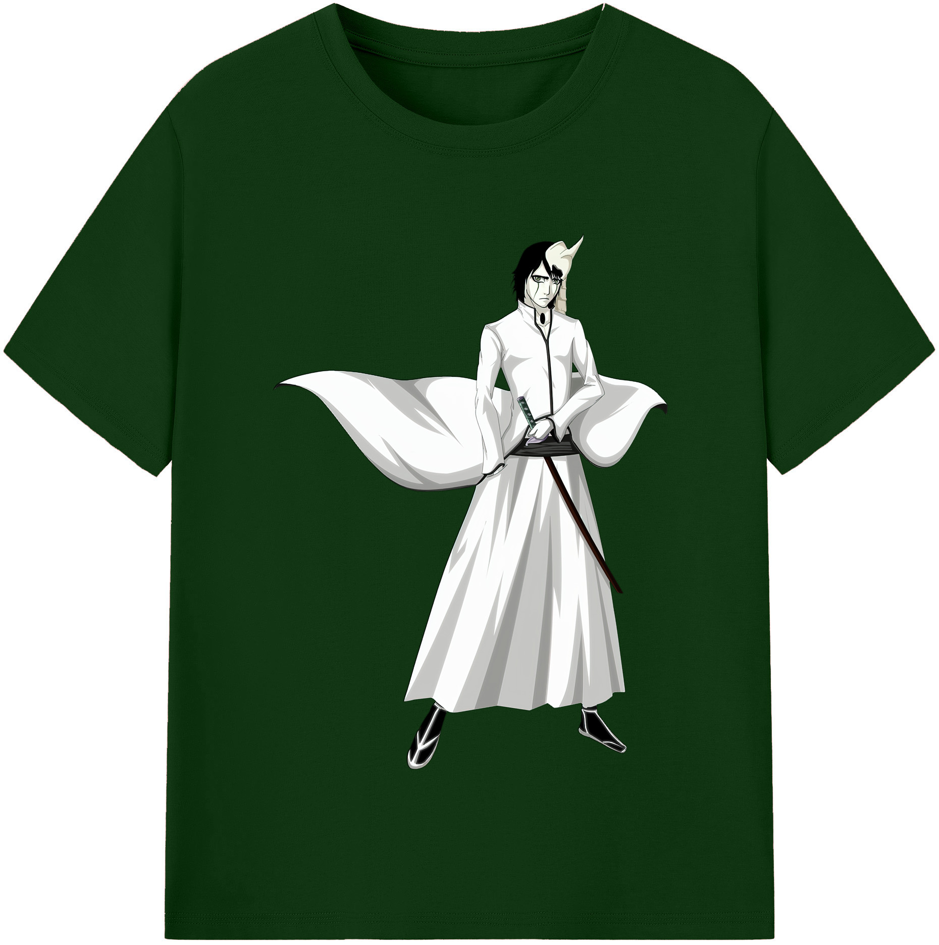 （画像用） ブリーチ ウルキオラ·シファー BLEACH Ulquiorra cifer 綿100％半袖Tシャツ（フロントプリント）